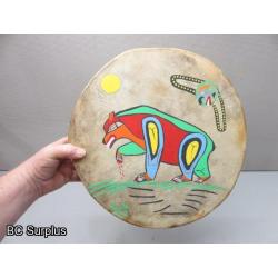 S-32: Painted Indigenous-Style Drum