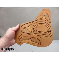 S-39: Red Cedar Block Carvings – Set of 3 – Signed