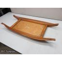 S-5: Carved Canoe Serving Tray