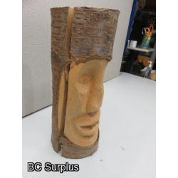 S-40: Log Face Carving