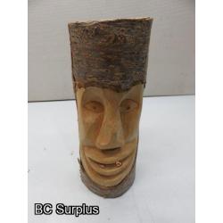 S-40: Log Face Carving