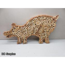 S-43: Folk Art Pig - “Corky Pig”