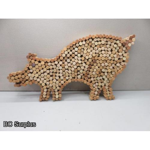 S-43: Folk Art Pig - “Corky Pig”