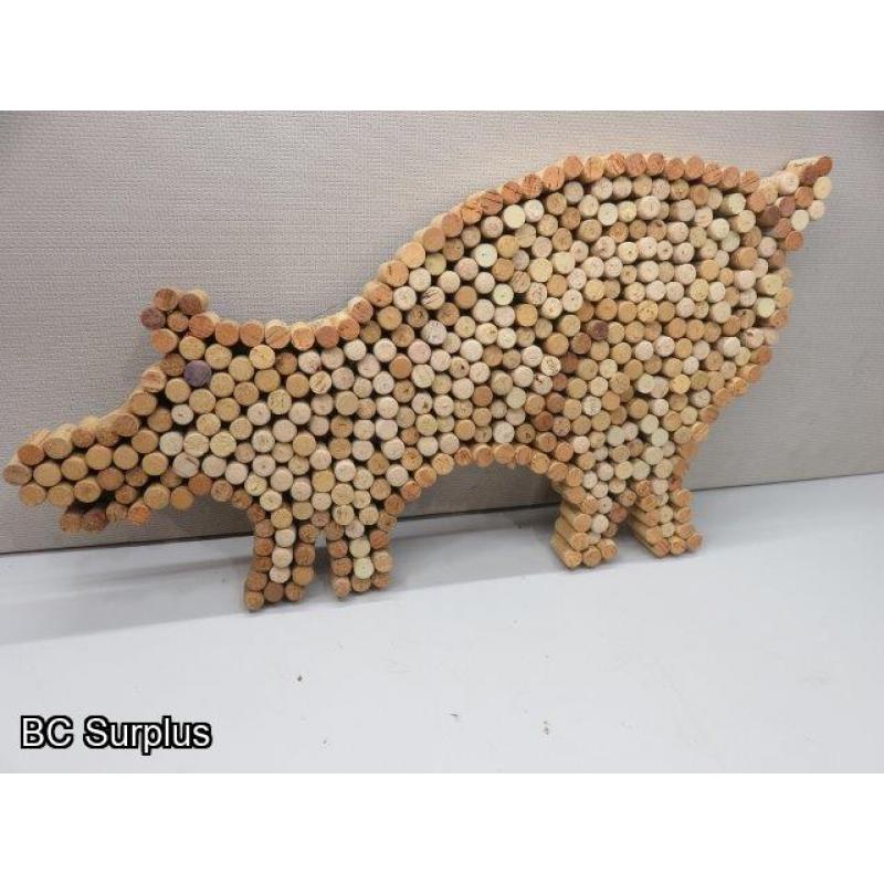 S-43: Folk Art Pig - “Corky Pig”