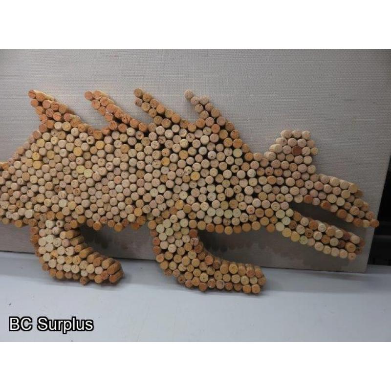 S-44: Folk Art Alligator - “Cork-A-Gator”