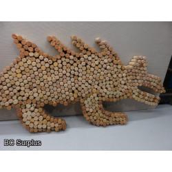 S-44: Folk Art Alligator - “Cork-A-Gator”