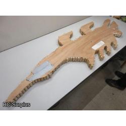 S-44: Folk Art Alligator - “Cork-A-Gator”