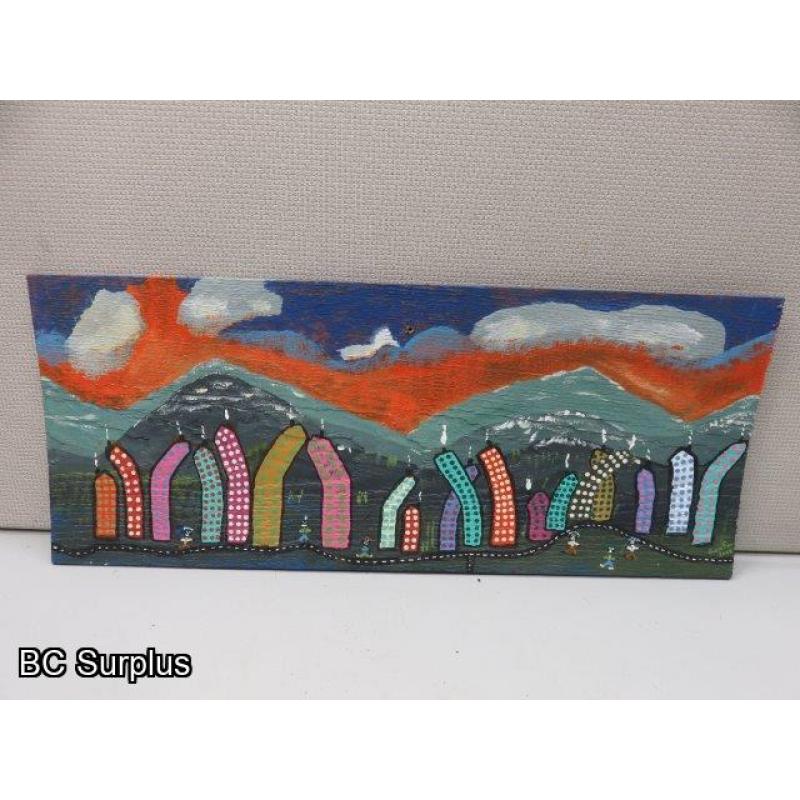 S-59: Folk Art Painting – Signed & Dated