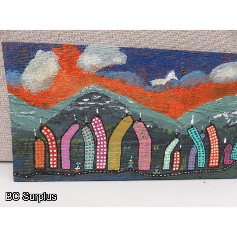 S-59: Folk Art Painting – Signed & Dated