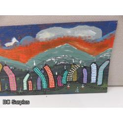 S-59: Folk Art Painting – Signed & Dated