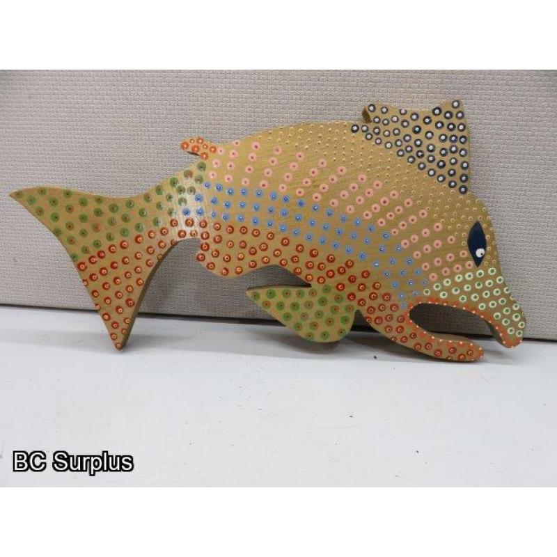 S-60: Folk Art Gold Fish – Signed & Dated