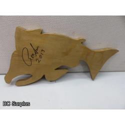 S-60: Folk Art Gold Fish – Signed & Dated