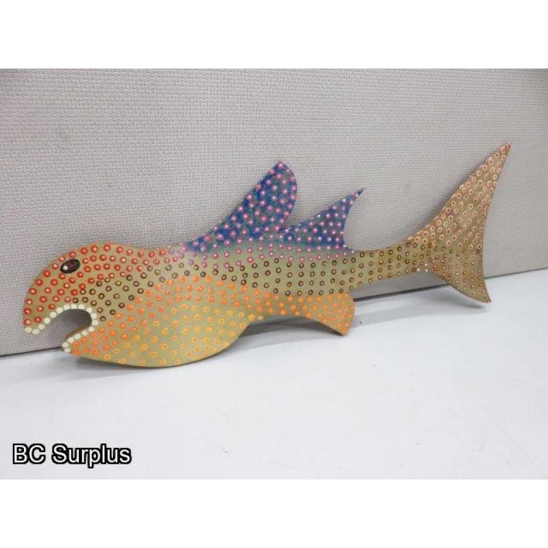 S-61: Folk Art Tropical Fish – Signed & Dated