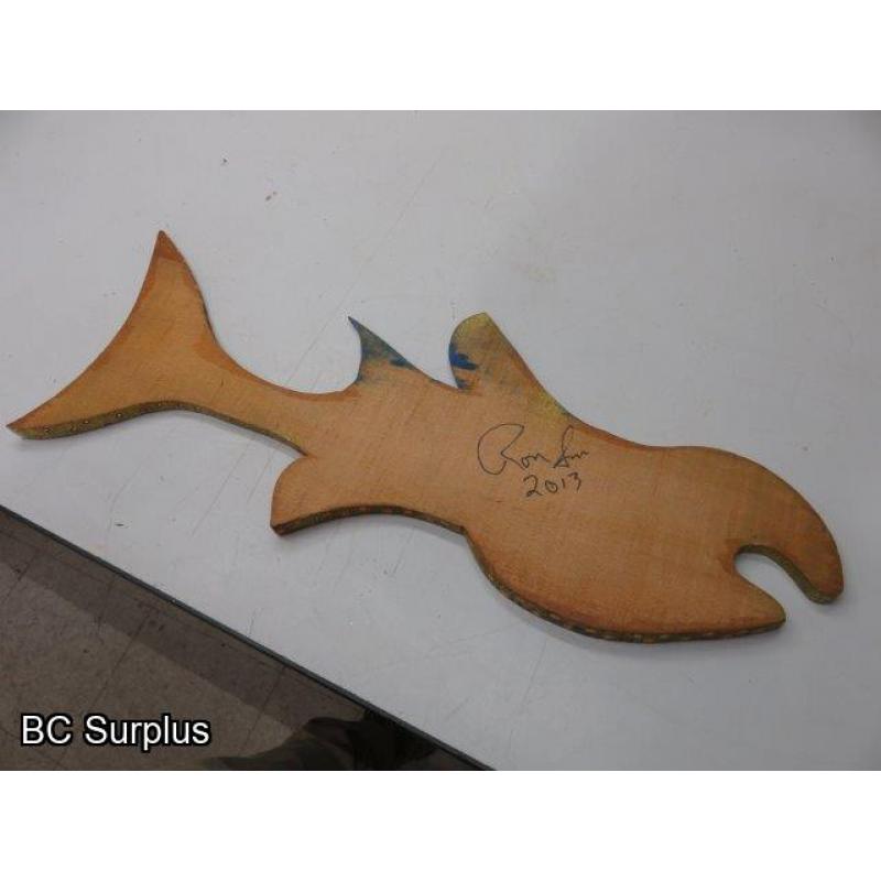 S-61: Folk Art Tropical Fish – Signed & Dated