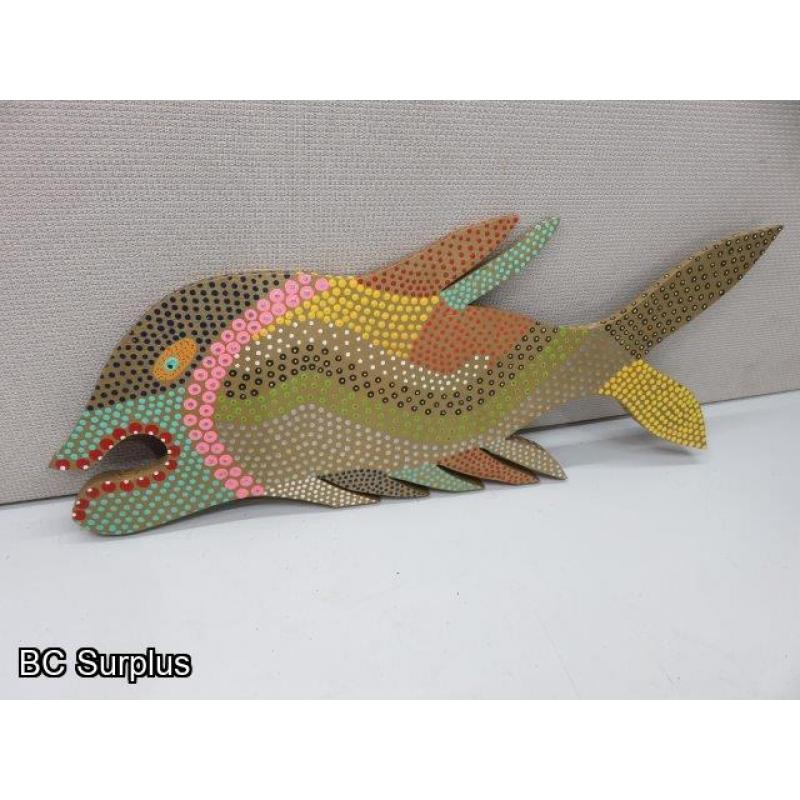 S-62: Folk Art Fishy – Signed & Dated