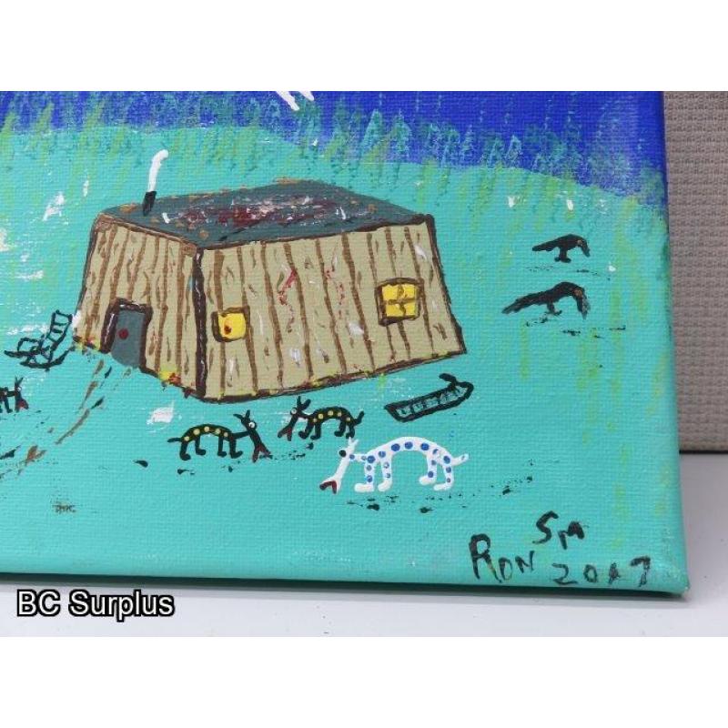 S-89: Original Folk Art Painting – Signed & Dated