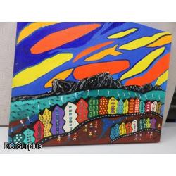 S-96: Original Folk Art Painting – Signed & Dated