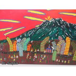 S-105: Original Folk Art Painting – Signed & Dated