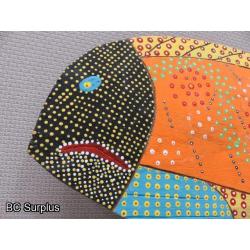 S-125: Folk Art Carved & Painted Fish