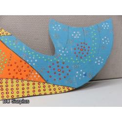 S-125: Folk Art Carved & Painted Fish