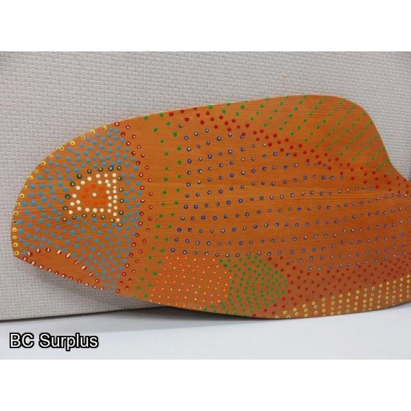 S-127: Folk Art Carved & Painted Fish