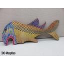 S-128: Folk Art Carved & Painted Fish