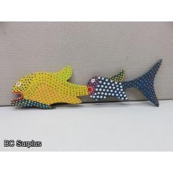 S-130: Folk Art Painted Fish