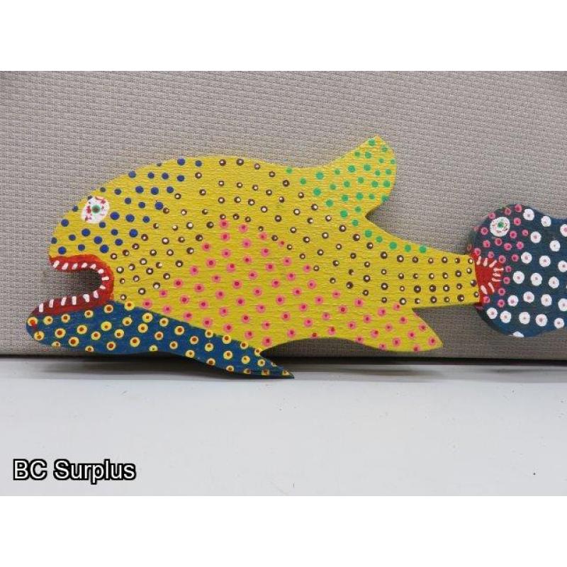 S-130: Folk Art Painted Fish