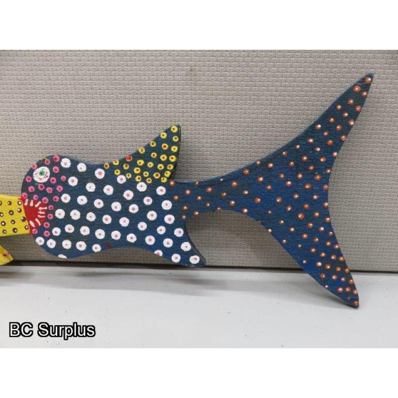 S-130: Folk Art Painted Fish