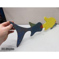 S-130: Folk Art Painted Fish