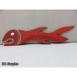 S-132: Folk Art Carved & Painted Fish