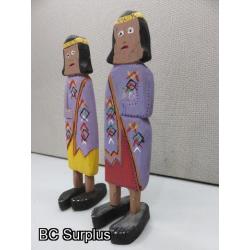 S-133: Twins – Folk Art Figurines – 2 Items