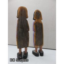 S-133: Twins – Folk Art Figurines – 2 Items