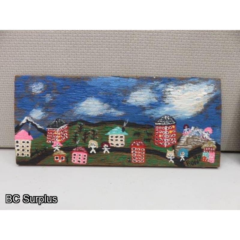 S-143: Original Folk Art Paintings – 2 Items