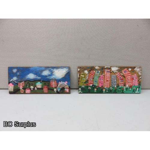 S-143: Original Folk Art Paintings – 2 Items