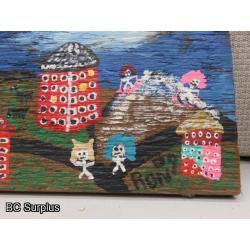 S-143: Original Folk Art Paintings – 2 Items