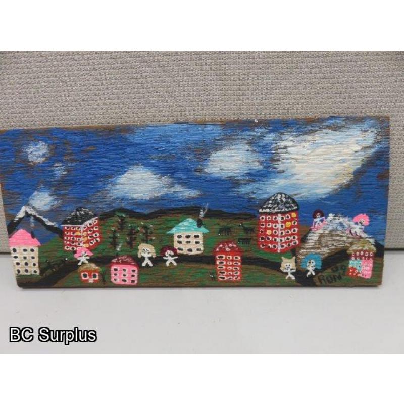 S-143: Original Folk Art Paintings – 2 Items