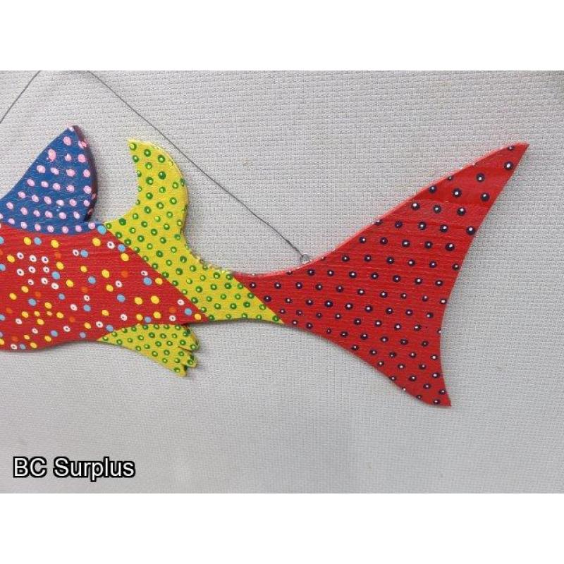 S-148: Folk Art Carved & Painted Fish