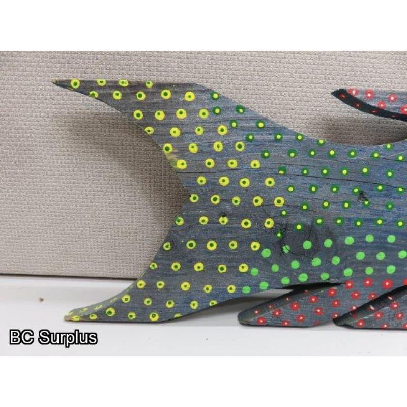 S-149: Folk Art Carved & Painted Fish