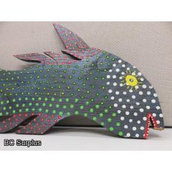 S-149: Folk Art Carved & Painted Fish