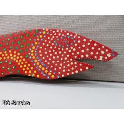 S-153: Folk Art Carved & Painted Fish