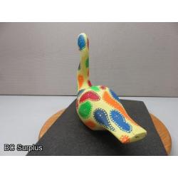 S-70: Folk Art Painted Wooden Goose