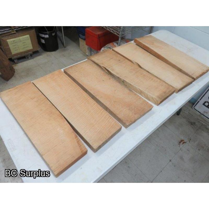 S-186: Carving & Crafting Wood Sections – Various – 6 Items