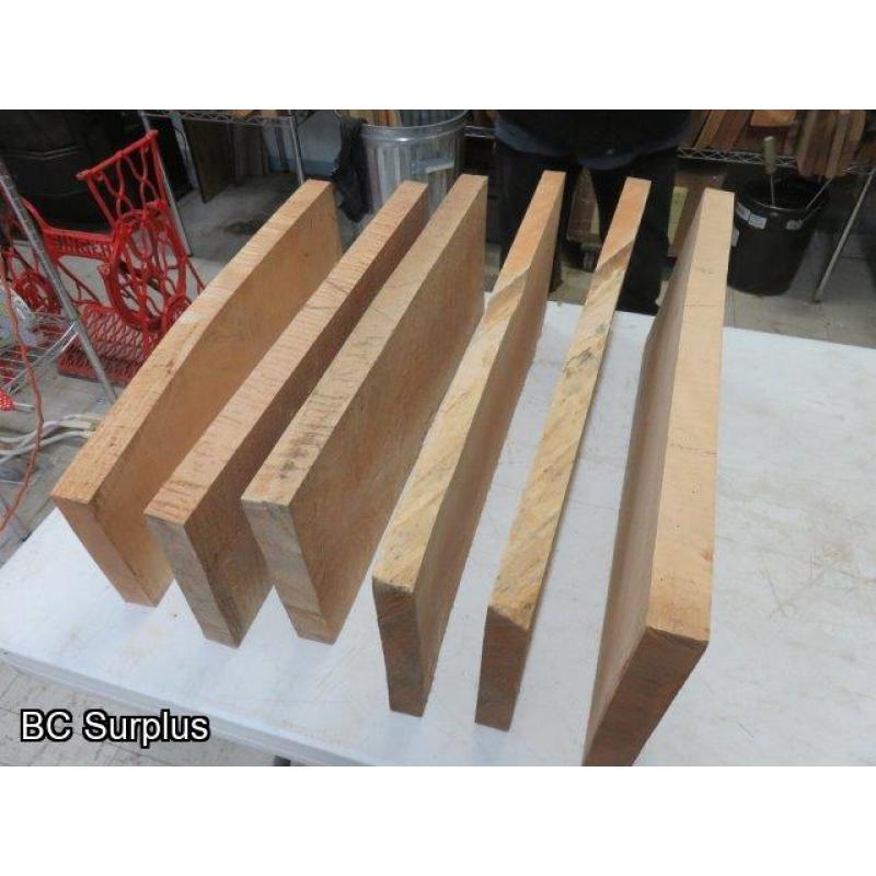 S-186: Carving & Crafting Wood Sections – Various – 6 Items