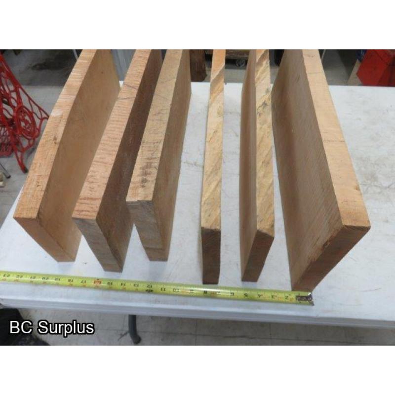 S-186: Carving & Crafting Wood Sections – Various – 6 Items