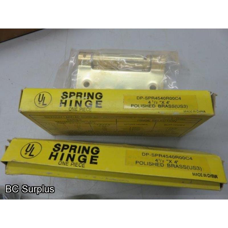 S-241: Spring-Loaded Hinges – 2 Sets