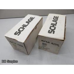 S-244: Schlage Commercial Lock Sets – 2 Items