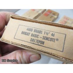 S-232: Senco Brad Nails – 1.5 Inch; 15 Gauge – 7 Boxes