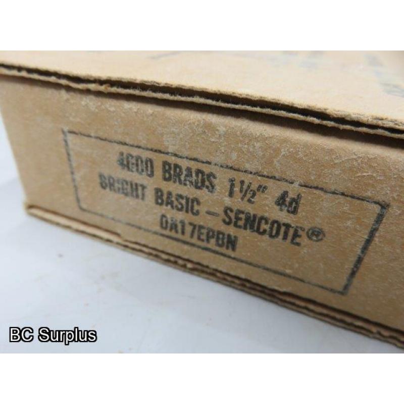 S-232: Senco Brad Nails – 1.5 Inch; 15 Gauge – 7 Boxes