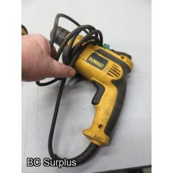 S-258: DeWalt Corded 1/2 Inch Drills – 2 Items